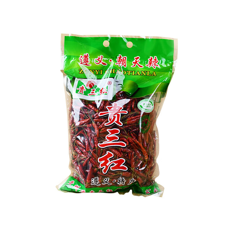 貴三紅朝天椒5斤干辣椒特辣小米辣朝天椒串串火鍋底料干辣椒商用 朝天椒（中辣偏高5斤