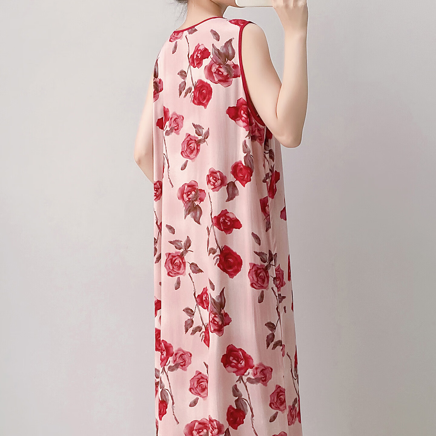 【优选好物】2025年新款新中式国风背心睡裙女夏薄款棉绸家居服可 背心裙-琵琶行 裙长120(适合160身高以下 均码