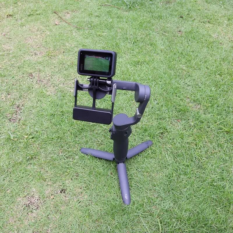 YUNTENG云台稳定器适用大疆DJI Action5Pro/4/3手持运动相机专用手机拍摄视频防抖户外运动相机转接支架 f11稳定器+大疆转接座