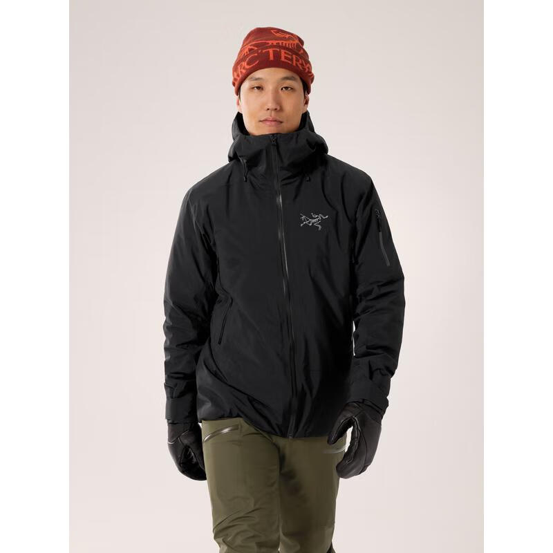 始祖鸟（ARC&#039;TERYX）男士防风保暖冲锋衣户外徒步登山三合一外套 Black XL