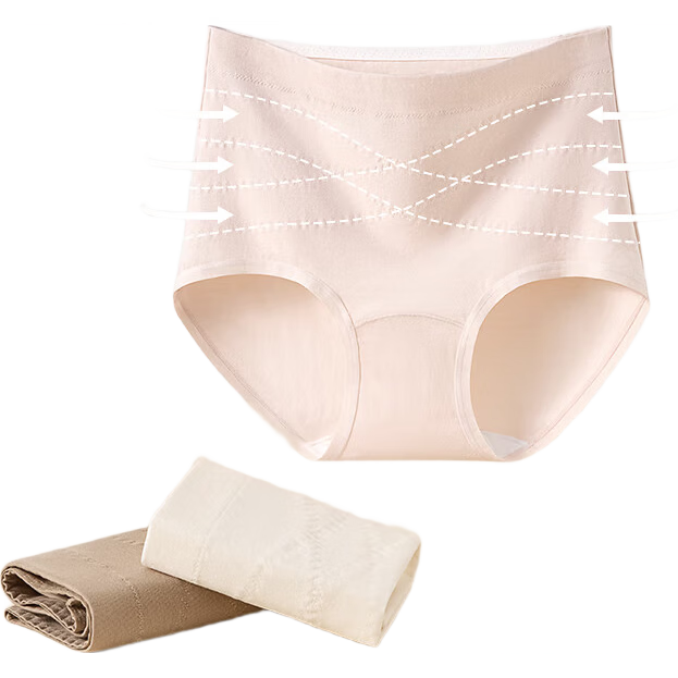 歐迪芬高腰收腹大碼內(nèi)褲女A類純棉益生菌10A抑菌襠塑形產(chǎn)后提臀平角褲