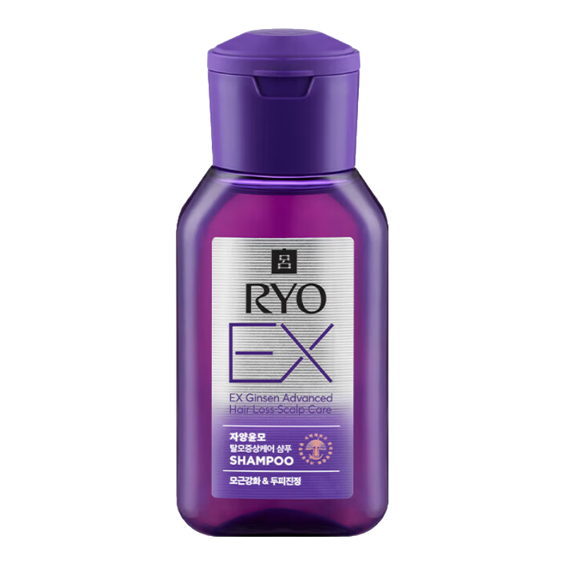 Ryo紫呂洗發(fā)水防脫發(fā)ex護發(fā)素控油蓬松愛(ài)茉莉韓國原裝進(jìn)口固發(fā)女生姜 【防脫EX】紫呂洗發(fā)水100ml