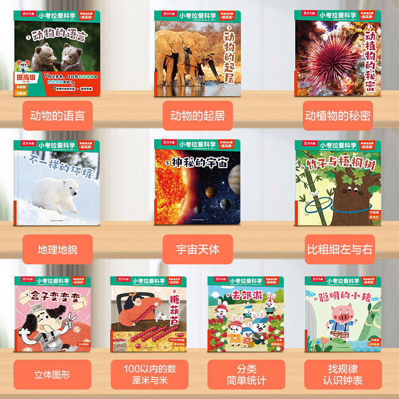 乐乐趣小考拉爱科学分级绘本点读版儿童3-6-8-12岁基础启蒙幼儿百科常识启蒙教材 少儿读物幼儿园绘本 乐乐趣童书 (10册)小考拉爱科学 提高级
