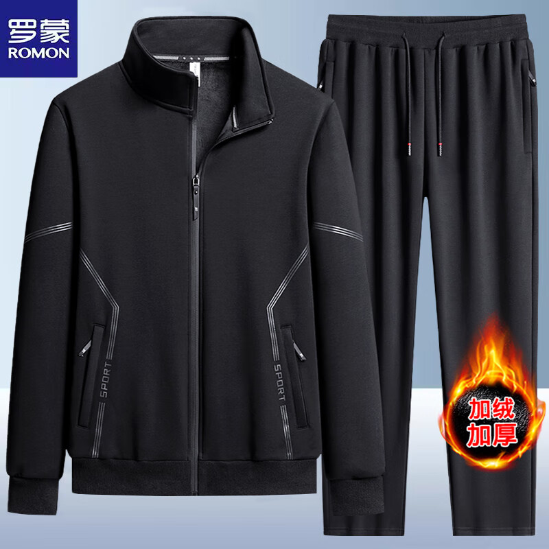 ���ڲ��������ɣ�ROMON���˶���װ��ʿ��������������봺���¿����쿪��������������װ ��ɫƽ�ż��޿� 5XL �� 180-200�� 168.9Ԫ