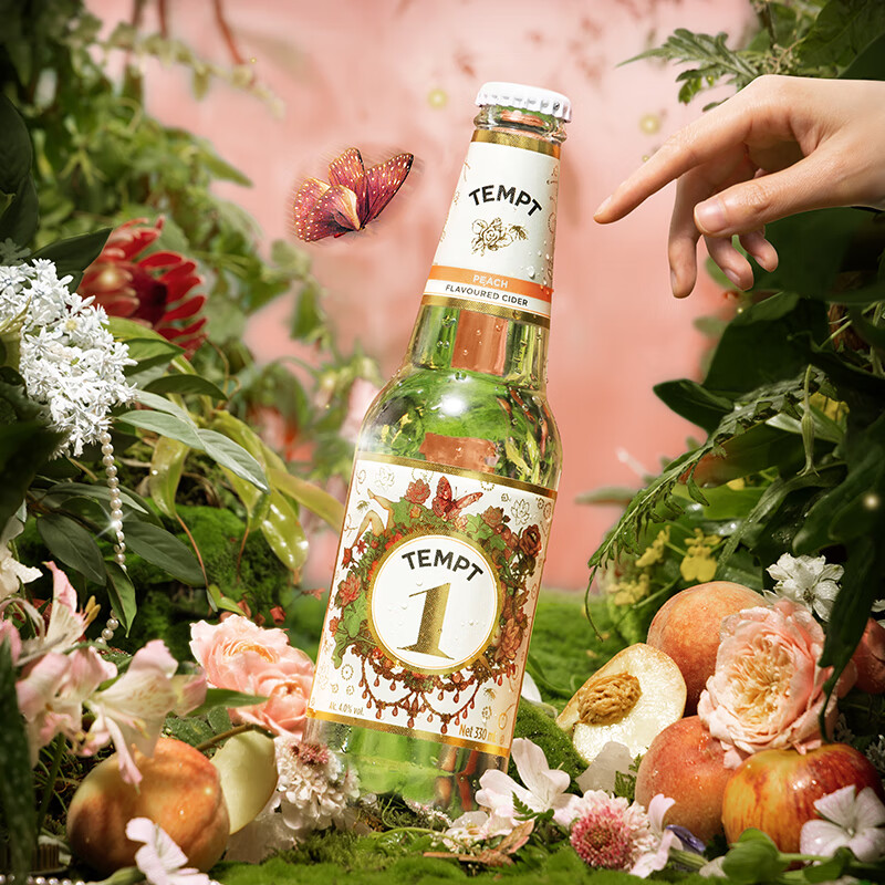 诱惑（TEMPT）多口味果酒 诱惑7号酒  微醺低度女士甜酒 起泡酒330ml 【爆款6瓶】诱惑1/3/5/7/8/9号*1瓶
