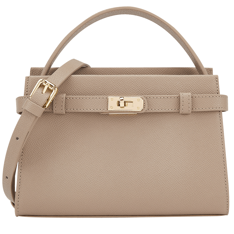 ELLE女包新款手提單肩斜挎包百搭小包包中秋禮物25066灰