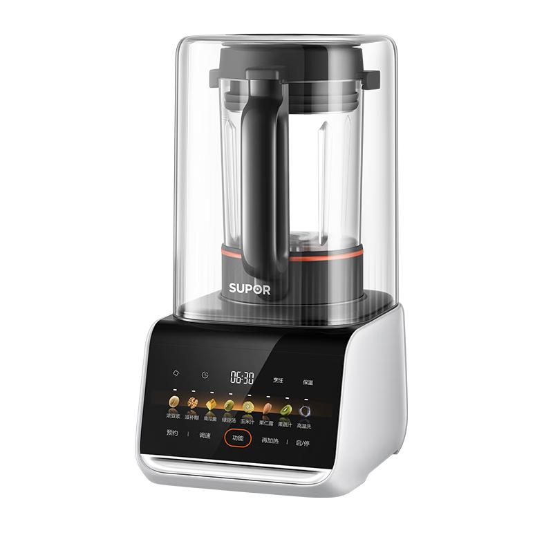 苏泊尔（SUPOR）破壁机 304不锈钢破壁机全自动免煮2025新款低音 家用0涂层破壁料理机 全自动多功能豆浆机榨汁机 【防粘 不糊】1.5L