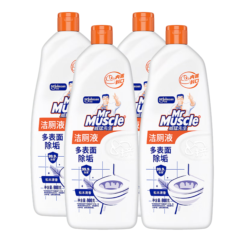 ����������Mr Muscle������� ��ľ���� 900g*4 ��޼� ���Һ ��Ͱ��� ȥ�ճ���33.9Ԫ