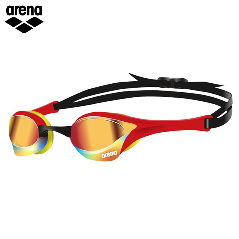 阿瑞娜（arena）竞技竞速眼镜蛇游泳镜防雾防水高清国际泳联认证比赛专用 【世锦赛】25年新色-原装进口（RDYL） 平光