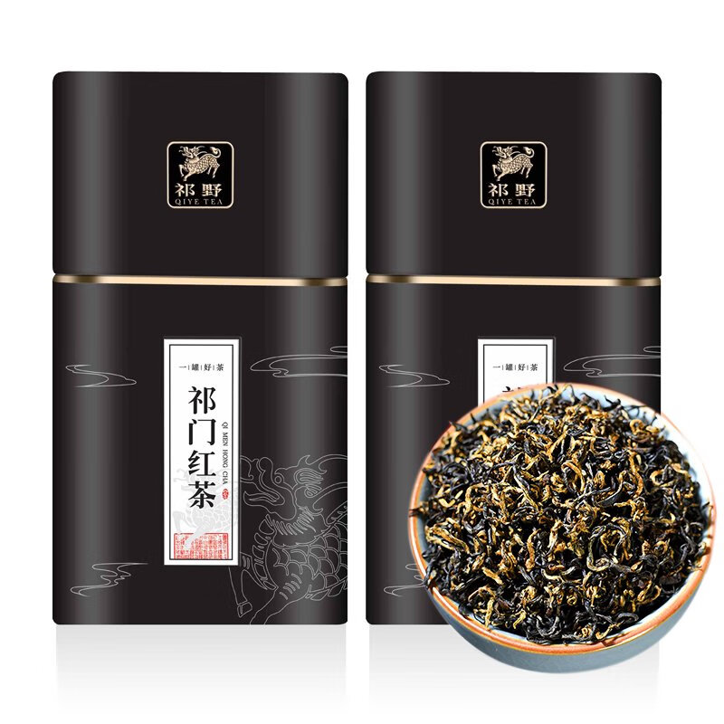 祁野祁紅香螺2024新茶祁門紅茶茶葉安徽春茶明前特級100g/250g 100g 小泡裝