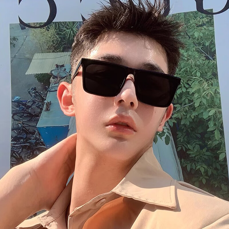 GOGOSOON新款高级感偏光墨镜男士开车专用防紫外线高清方形太阳镜潮眼镜女