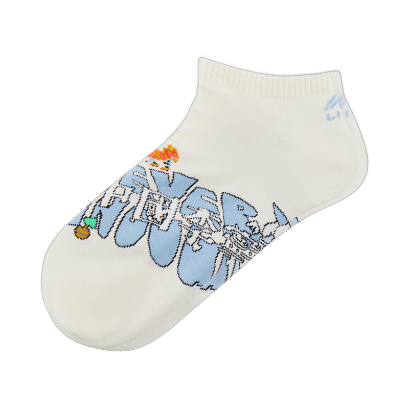 李宁中国李宁抑菌低跟袜男女同款25新品运动袜（拆封后不予退换货） 乳白色-3 M