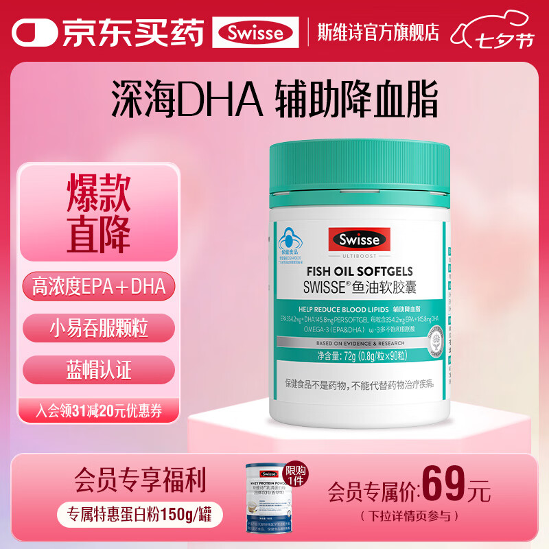 Swisse˹άʫ ���������� ���Ũ��С������ ��ñ��֤ ������Ѫ֬ ������ר����0.8g/��*90��*1��