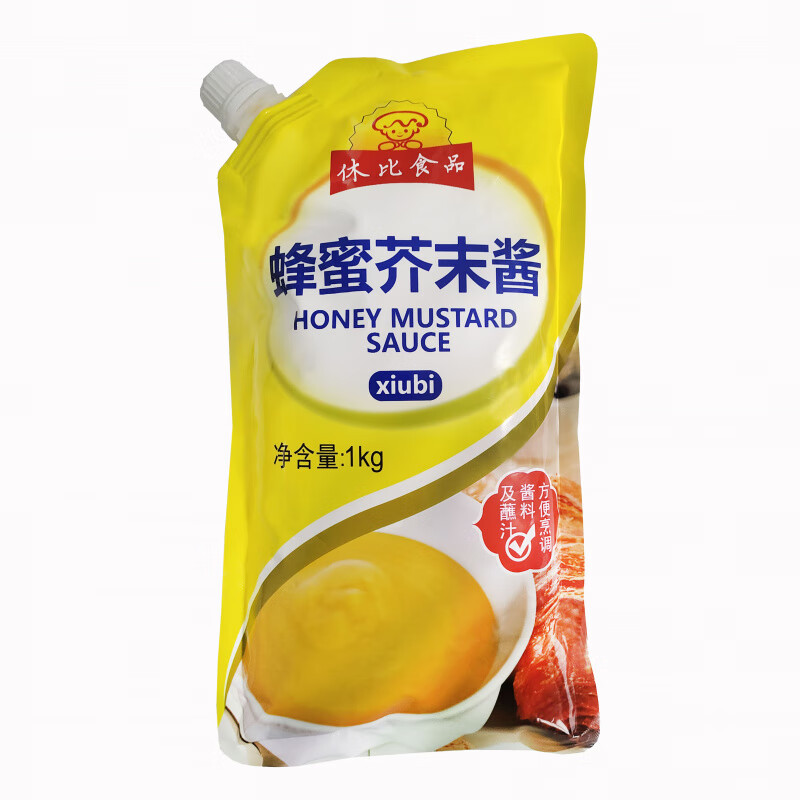 休比味相印蜂蜜芥末酱1kg韩式麻辣奶香芝士甜辣酱琥珀酸甜炸鸡酱 蜂蜜