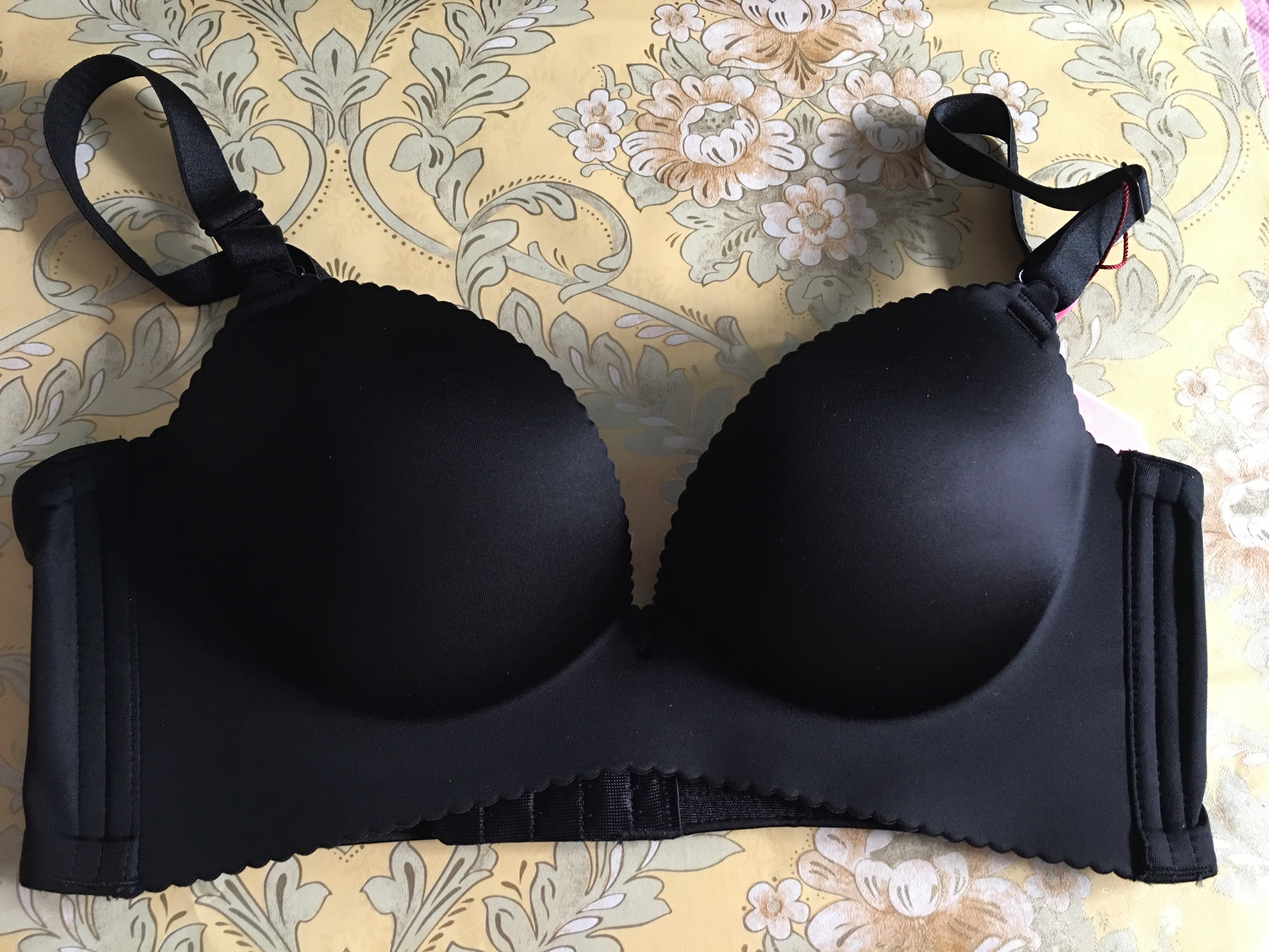 axrg林夕梦专柜调整型梦的无钢圈聚拢文胸内衣2403豹纹 黑色 70a