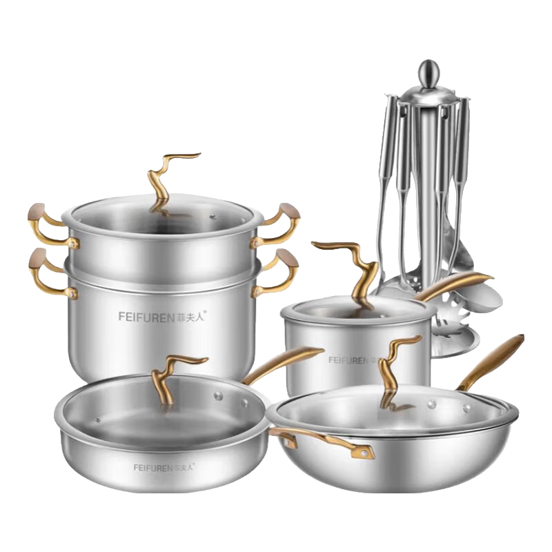 �Ʒ��ˣ�FEIFUREN��������װȫ�׼���316����ּ峴����������̹��������¯��ͨ�� A����+����+���+�̹�+�ײ� 5���� 2279.7Ԫ