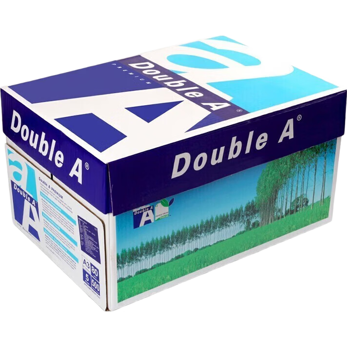 Double A A3復印紙A4打印紙80g草稿白紙張單包500張辦公用品整箱批發(fā) A3 80g 25包（5箱）