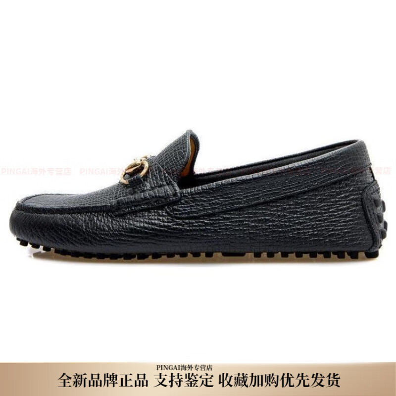 圆鼻子,正面金色马衔扣 休闲鞋 39