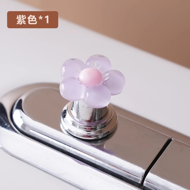 初益辰马桶水箱配件花朵马桶按钮按压器卫生间水箱开关按键通用美