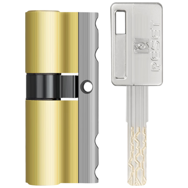 RESET防盜門鎖芯入戶門葉片C級鎖芯家用大門鎖芯防盜門鋼制門 75P 37.5