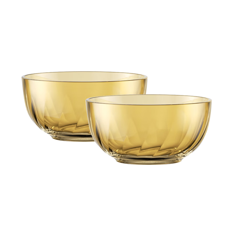 康寧餐具 晶炫螺紋餐具套裝大碗2件1700ml湯碗沙拉碗高硼硅玻璃家用