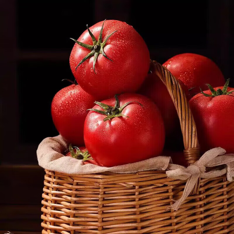 高山新鲜西红柿水果番茄自然熟生吃减肥减脂即食蔬菜生鲜源头直发 大红西红柿净重 1斤