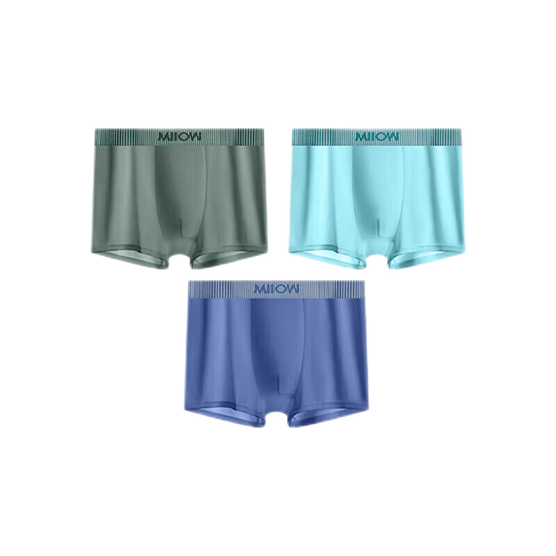 è�� MiiOW ��ʿ��˿ƽ�ǿ� 7A�������� 2XL ����+����+ǳ�� 3��װ 29.9Ԫ