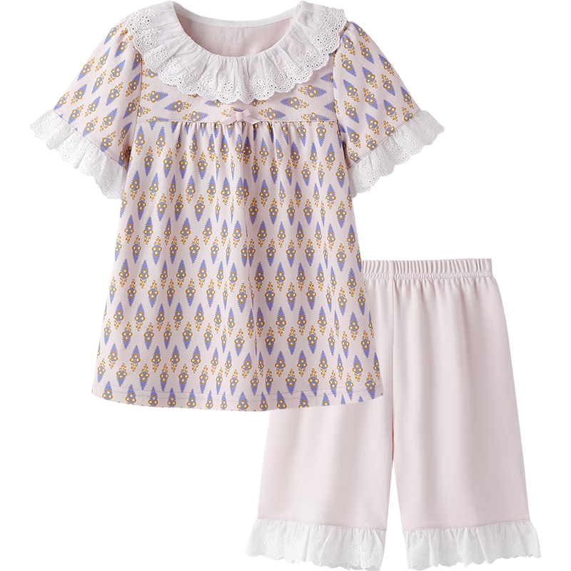 Ӣ�ϣ�YEEHOO����ͯ�Ҿӷ���װ��Ůͯ�ļ���100%�ޡ�2-7����Сͯ��������ʽ˯�� ɭ��ů�� 110