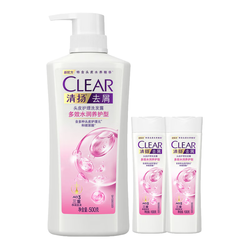 PLUS������ Ůʿȥмϴ��ˮ ��Чˮ�� 500g+����װ100gx2 �����Άмϴͷ�� 42.46Ԫ