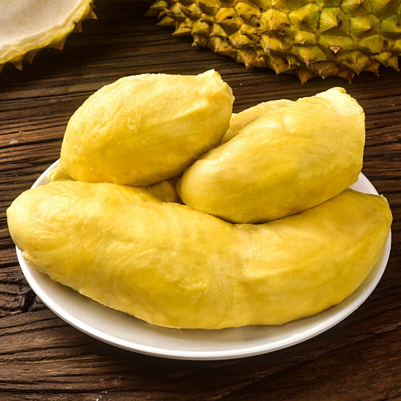 泰国金枕榴莲肉1000g液氮冷冻保鲜独立包装方便即食自然树熟批发 金枕榴莲肉1000g【净重500g*2】