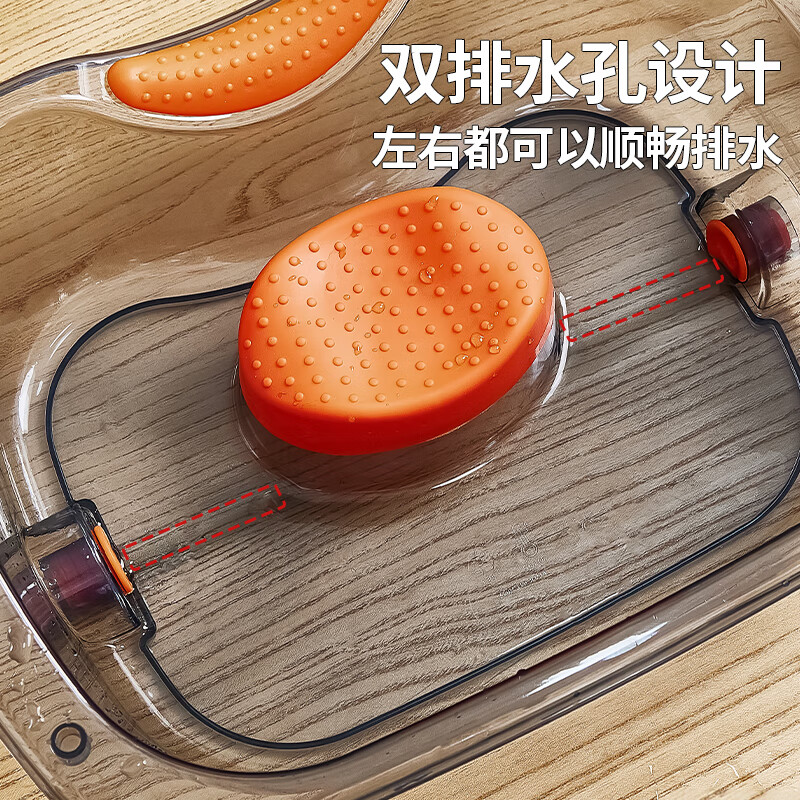 本来新选大号头疗泡头盆水循环恒温平躺洗头盆多功能养发泡头神器U型雨淋 冰川蓝+U型雨淋【头疗升级】