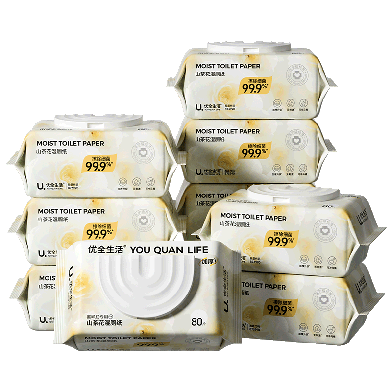 ��ȫ����ʪ��ֽ80��*5��ɽ�軨�Ӵ�Ӻ����ʪֽ����ƨ����Ů���޽� 22.8Ԫ