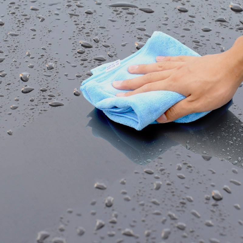 卡饰社（CarSetCity）微纤维洗车毛巾 车用吸水毛巾抹布擦车布 汽车抛光打蜡毛巾 小号3条装（40*40cm）