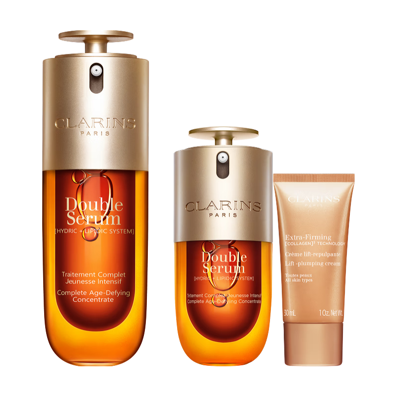 嬌韻詩(shī)黃金雙萃精華50ml抗皺維穩(wěn)緊致淡紋熬夜護(hù)膚品禮物送女友