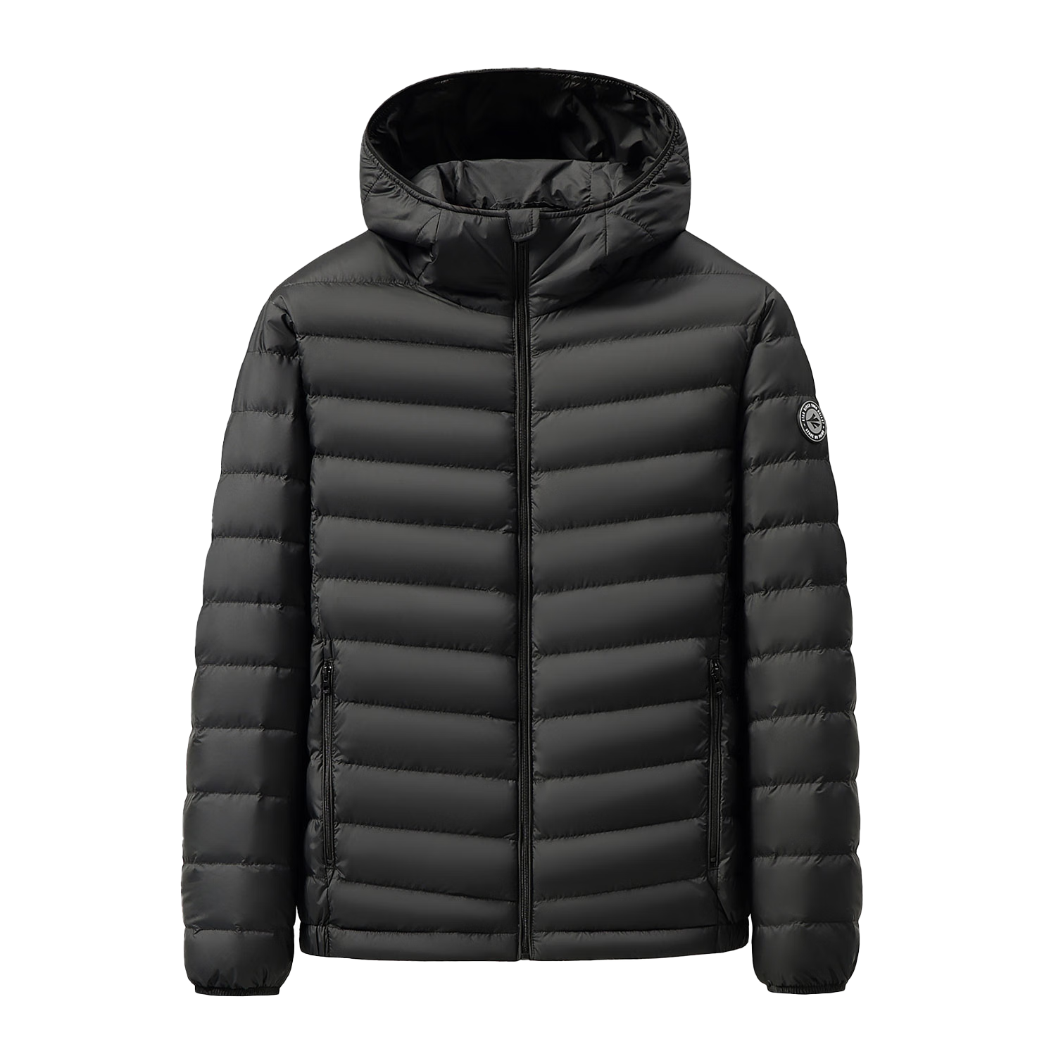 鸭鸭轻薄排骨羽绒服男士秋冬新款保暖连帽短款休闲校服神器鸭绒外套男