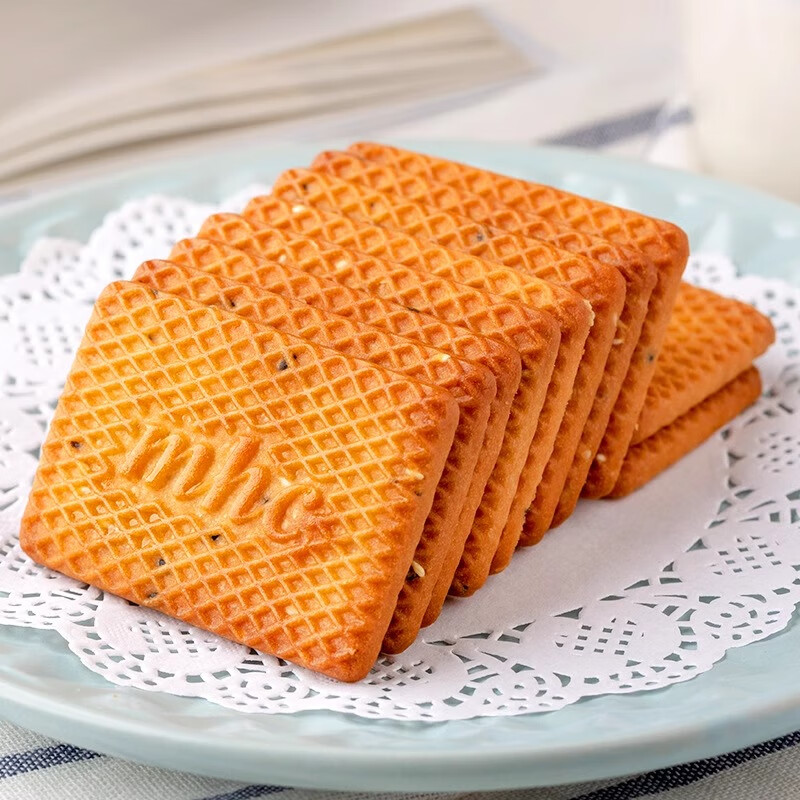 不多言整箱250包 牛奶饼干特浓牛乳特仑酥曲奇奶香散装小零食单独小包装 【1箱/500g/约50包】牛奶饼干