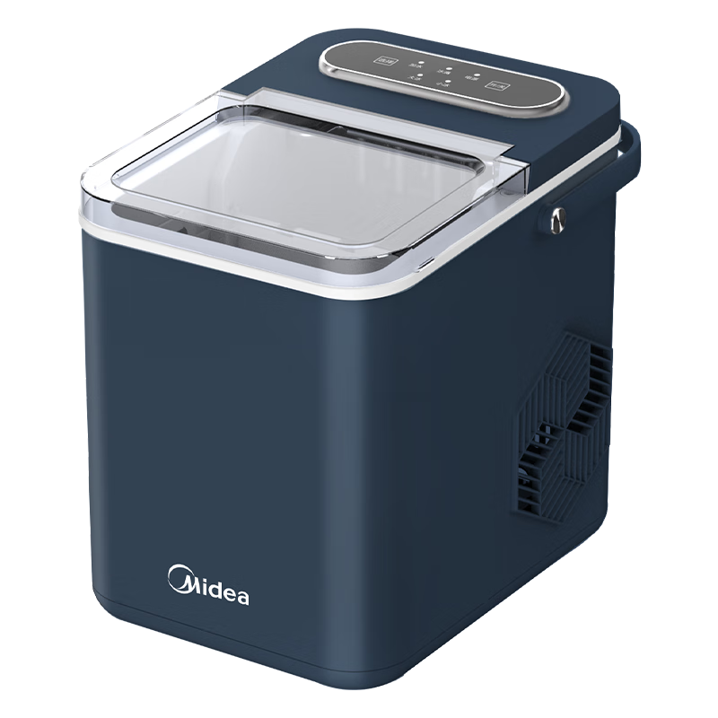 美的（Midea）制冰机 家用全自动小型 迷你宿舍小功率子弹冰 自清洁厨房小家电 MBJ-12D17ED