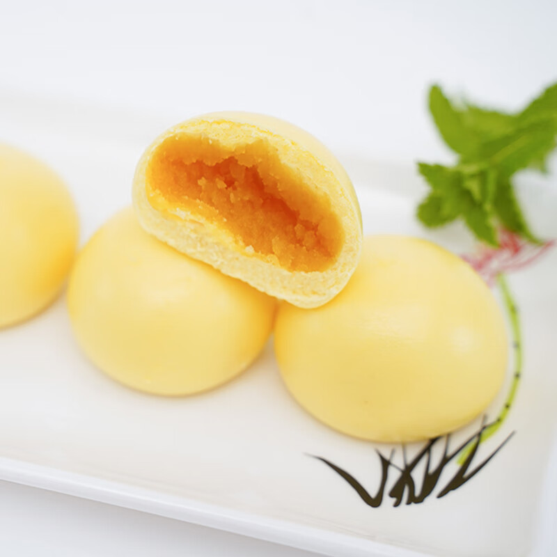 紫薯包营养早餐半成品方便速食儿童奶黄包加热即食早点点心豆沙包 奶黄包800g*2袋(约54个)