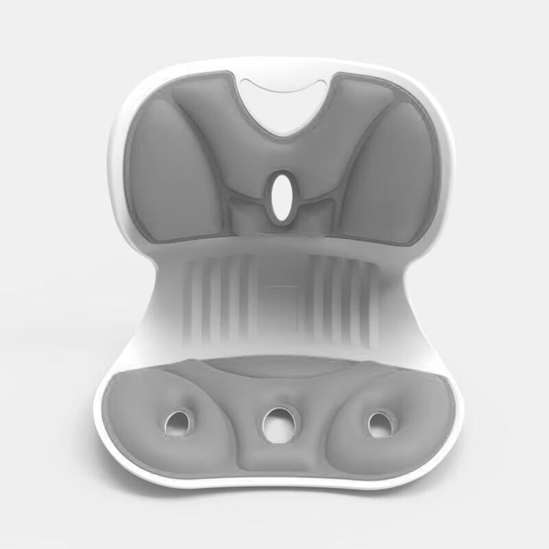 通用护腰坐垫 KUS护腰坐垫椅坐姿座椅子办公室久坐不痛神器美臀颈椎牵 银灰色【豪华款】透气设计护腰美臀