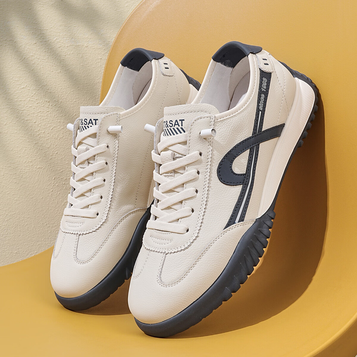 星期六男鞋复古德训时尚潮流街头德训鞋平跟男休闲鞋子男	