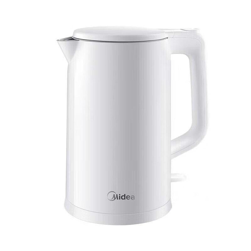 美的(Midea)电热水壶家用电水壶食品级不锈钢无缝内胆快速沸腾自动断电烧水壶 1.7L 【304不锈钢】AEK1769