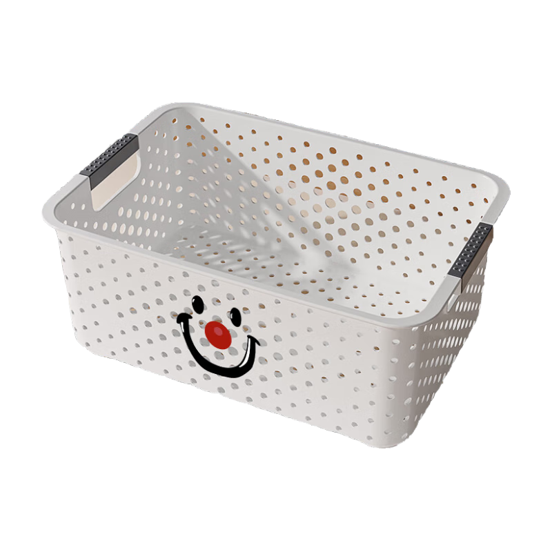 稻草熊日式收纳筐大号收纳篮家用厨房整理塑料筐零食筐卧室置物收纳好物 大号【3个装】