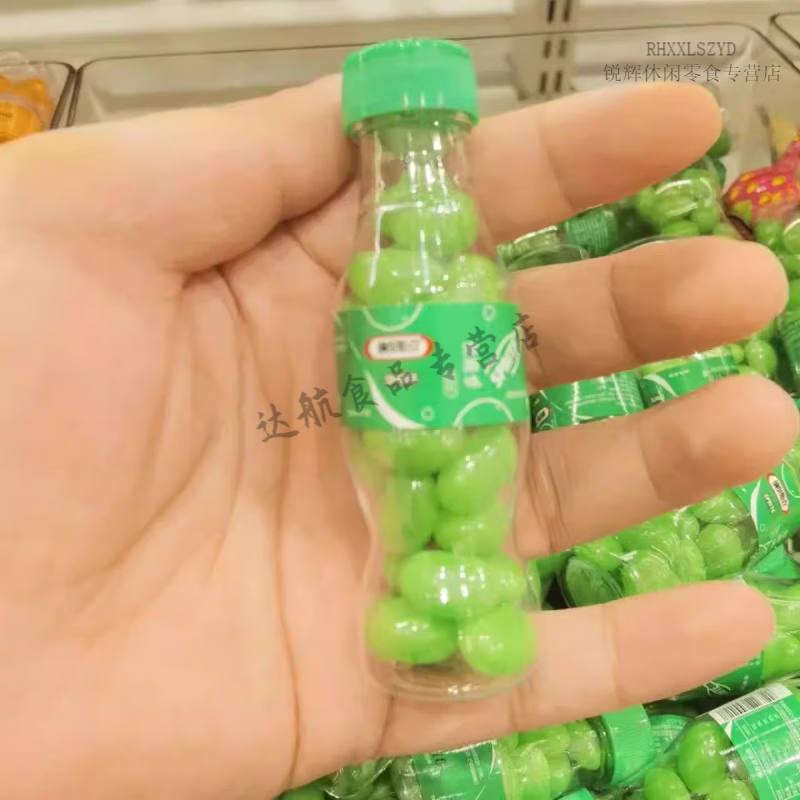 纳贝斯克凝胶糖果 汽水瓶凝胶软糖休闲怀旧零食 散称 雪碧味250克