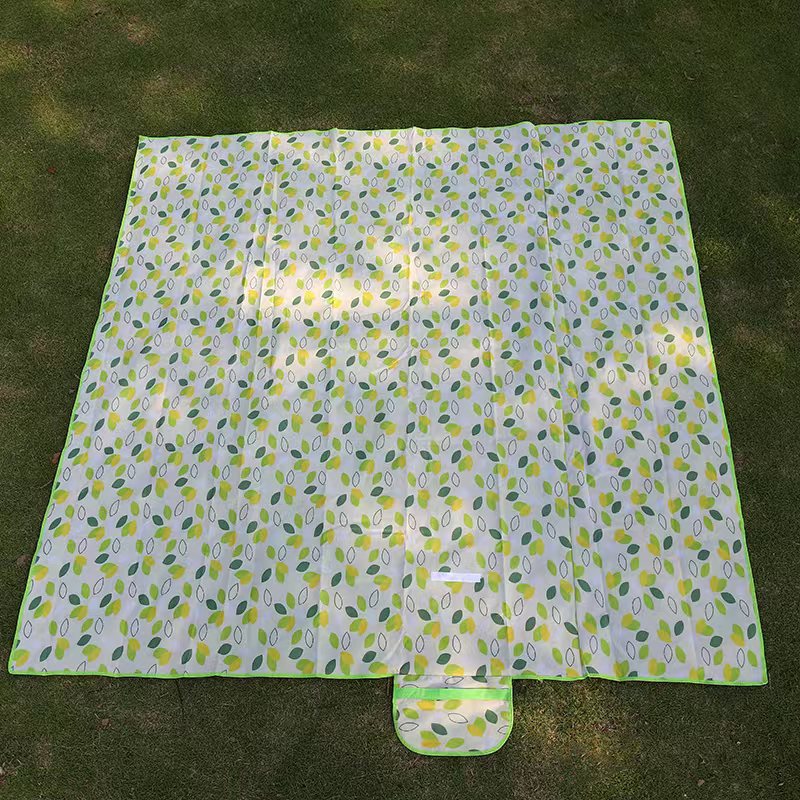 INTEX防潮墊戶外露營地席野餐墊可水洗郊游野營軟地墊帳篷墊子膜爬行墊 黃色格子 2米*2米