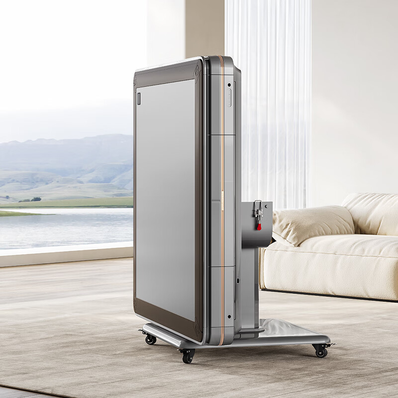 如喜麻將機智能語(yǔ)音全自動(dòng)麻將機折疊取暖麻將桌低音餐桌兩用款 低音機芯折疊星空灰