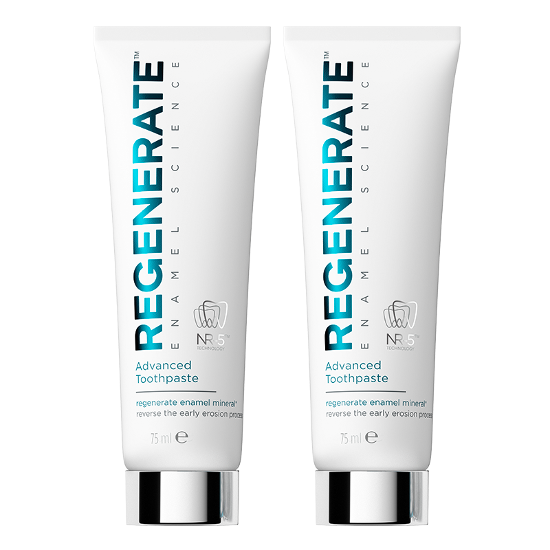 Regenerate修护牙釉质牙膏含氟美白固齿75ml*2支 