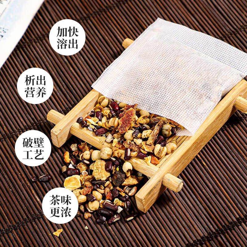 朕皇北京同仁堂红豆薏米芡实茯苓茶赤小豆湿气重健脾养胃排湿养生茶 【1盒体验装】30袋/盒