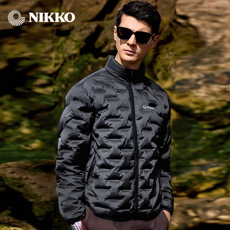 日高新品秋冬季棉服外套男款休闲棉衣防风防水运动棉衣防跑棉 黑色 (男女同款) XL