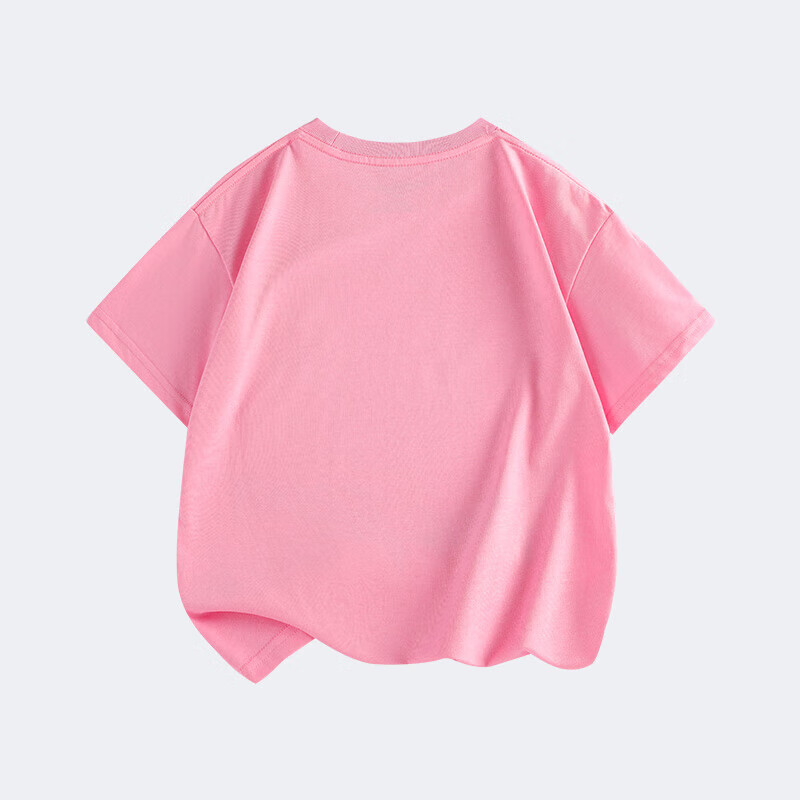 大嘴猴(paul frank)童装短袖T恤2025夏款中大童舒适透气印花纯棉时尚男女童夏季上衣 048F黑色 110