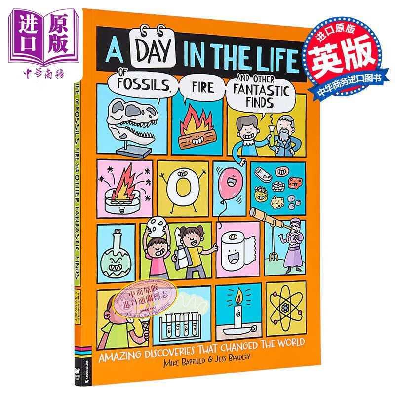 地球上的爆笑事实 Mike Barfield A Day in the Life of Fossils Fire and Other Fantastic Finds 英文原版 科普